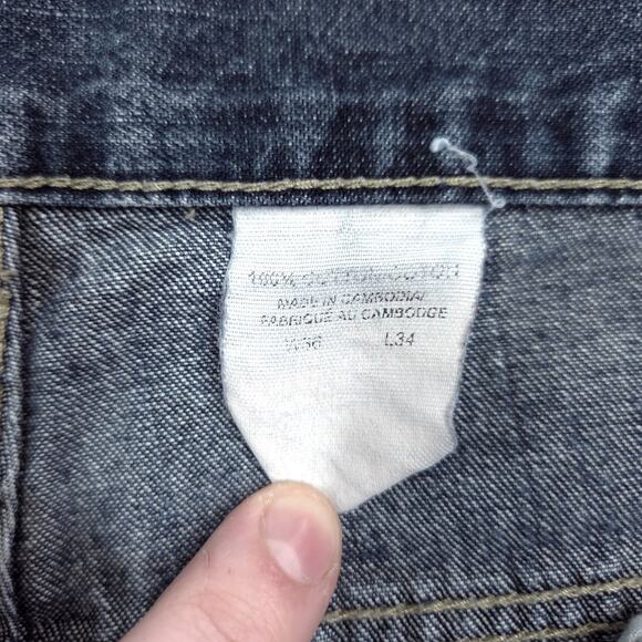 Levis 505 Jeans Mens 35x33 Regular Straight Fit Vintage Orange Tab Made In USA - Picture 3 of 9